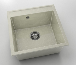DŘEZ 51x51cm SILVER STONE