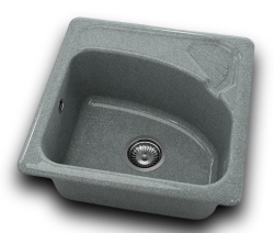 RETRO Küchenspüle CITY GREY mit Seifenschale