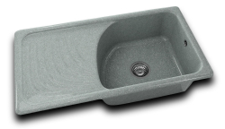 RETRO DŘEZ 90x49cm PLATINUM s levým odkapem