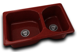 RETRO DVOUDŘEZ 80x49cm FIREBRICK